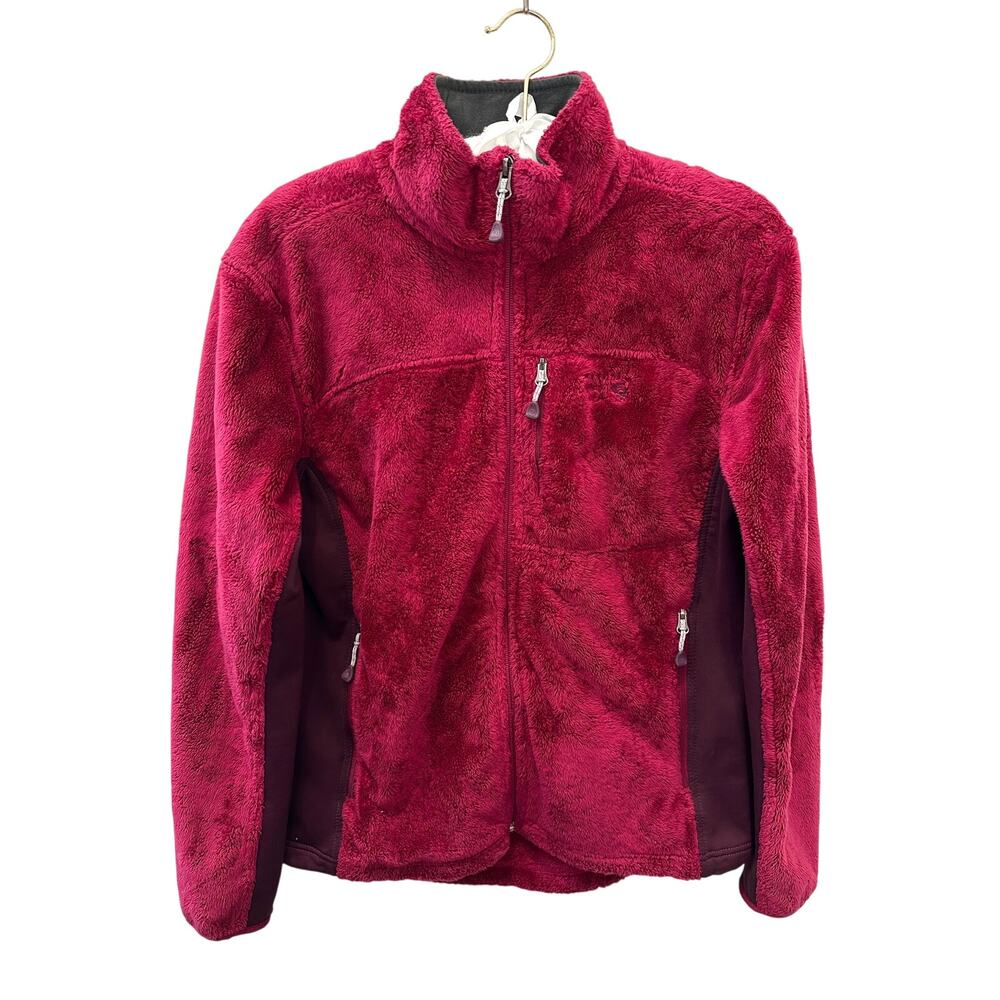 MOUNTAIN HARDWARE Fleece Jacket Full Zip Berry Pink Outdoor Hiking | Medium